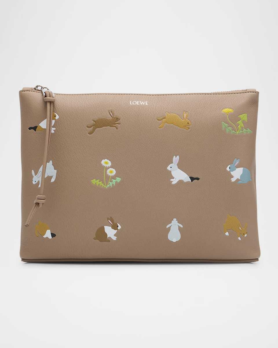 x Suna Fujita Bunnies Printed Pouch Bag
